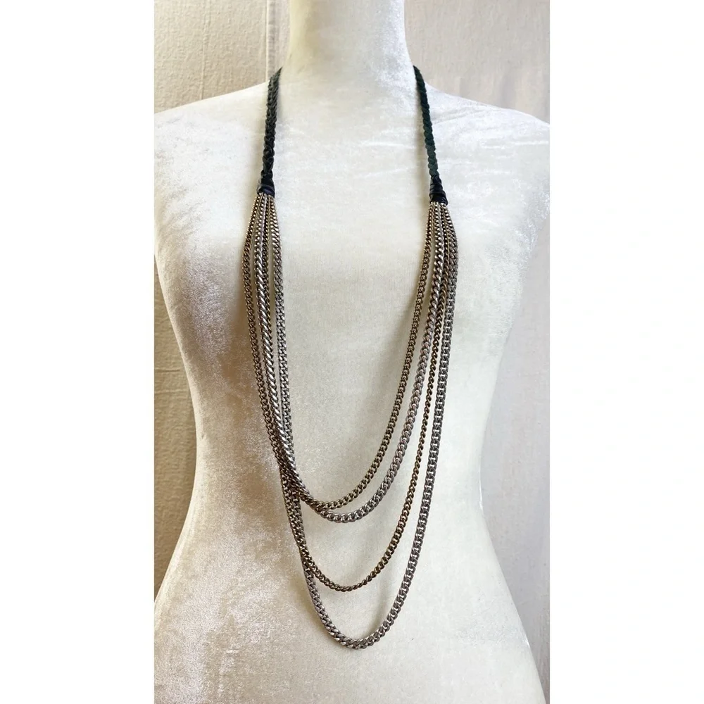 🍀Lucky Brand🍀 2 Tone Multi Chain Necklace